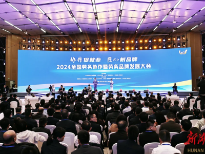 2024全国劳务协作暨劳务品牌发展大会在长沙举行 谌贻琴讲话 王晓萍毛伟明致辞